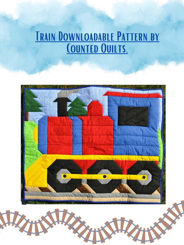 Train Downloadable Pattern by Counted Quilts.