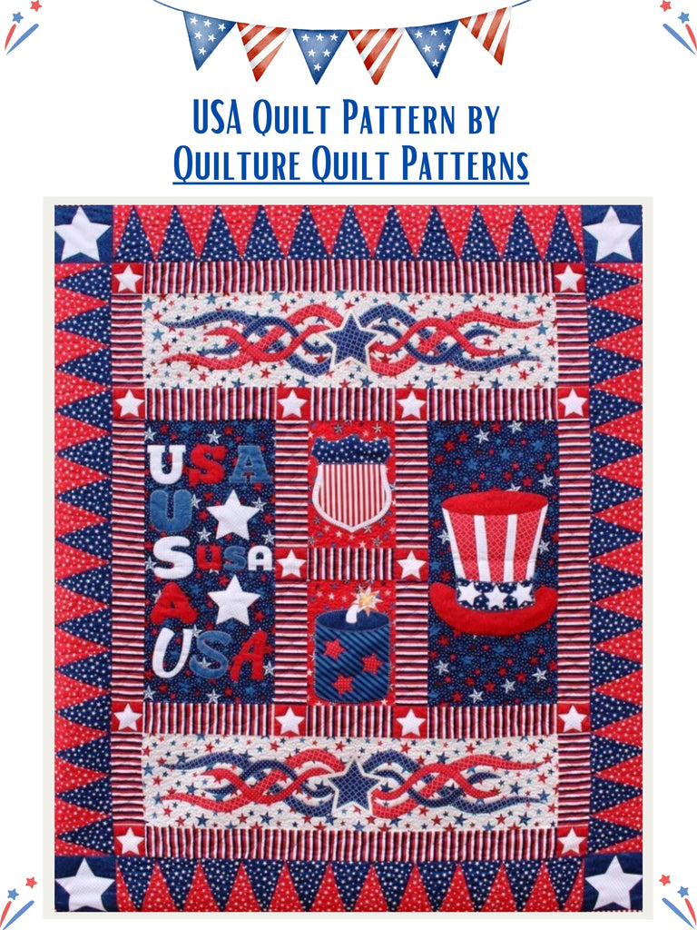USA Quilt Pattern by Quilture Quilt Patterns.