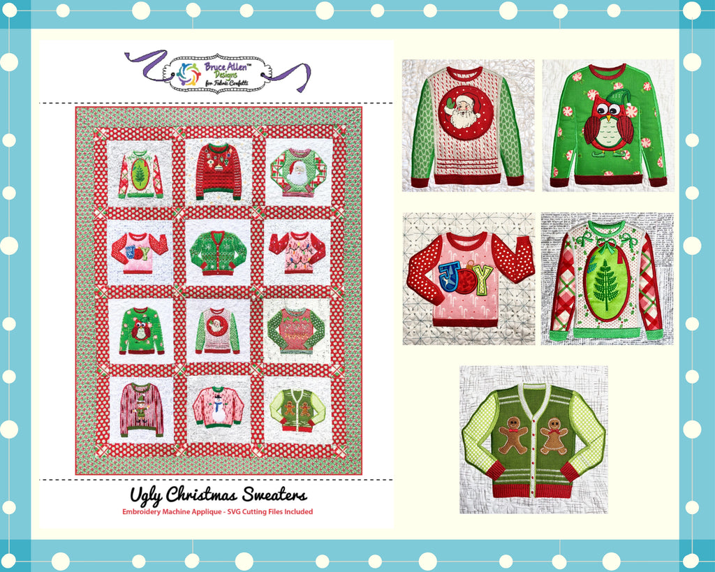 Ugly Christmas Sweaters Quilt Example