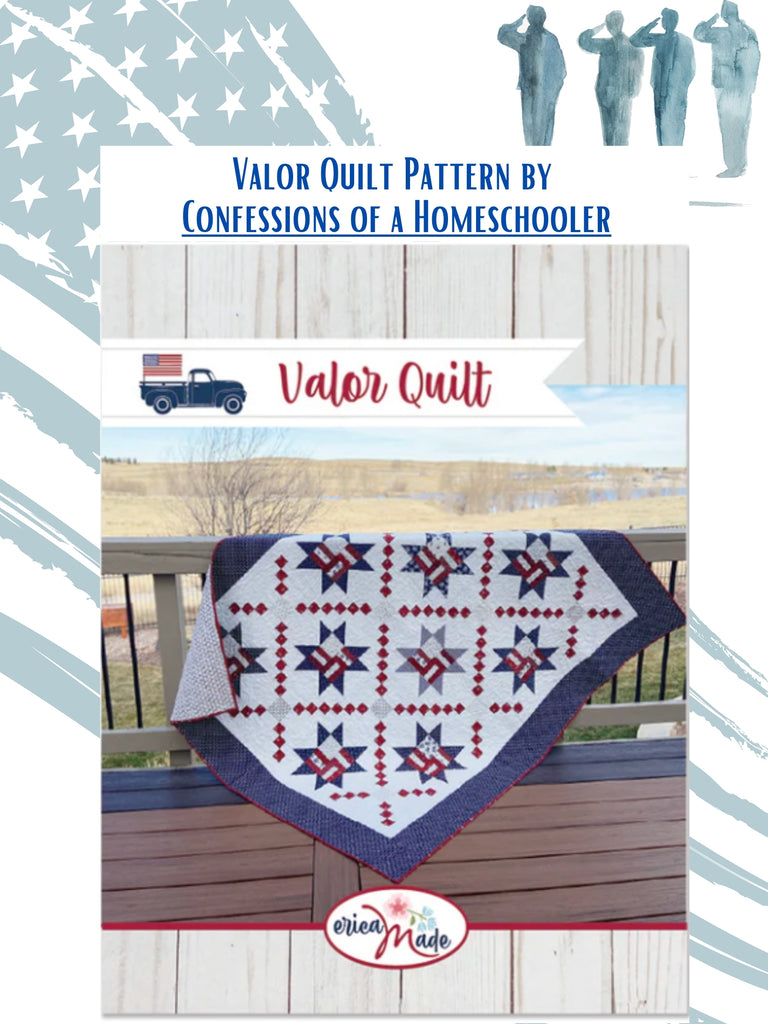 Valor Quilt Pattern by Confessions of a Homeschooler.