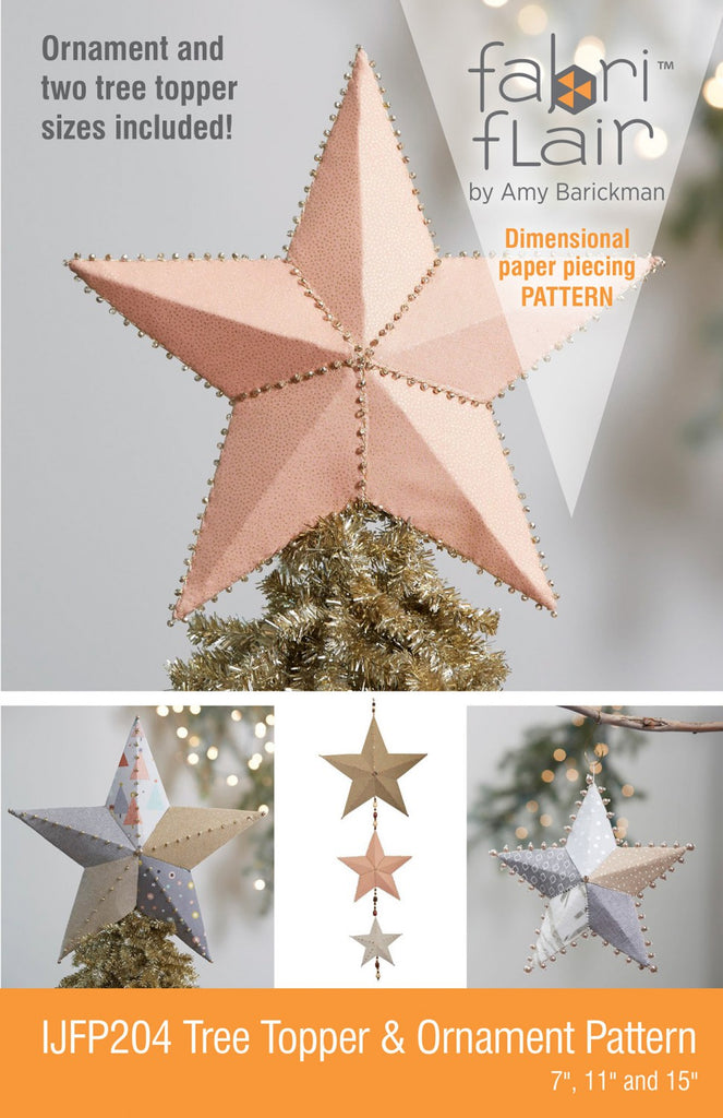 Tree Topper Ornament Fabriflair Pattern Quilting Books