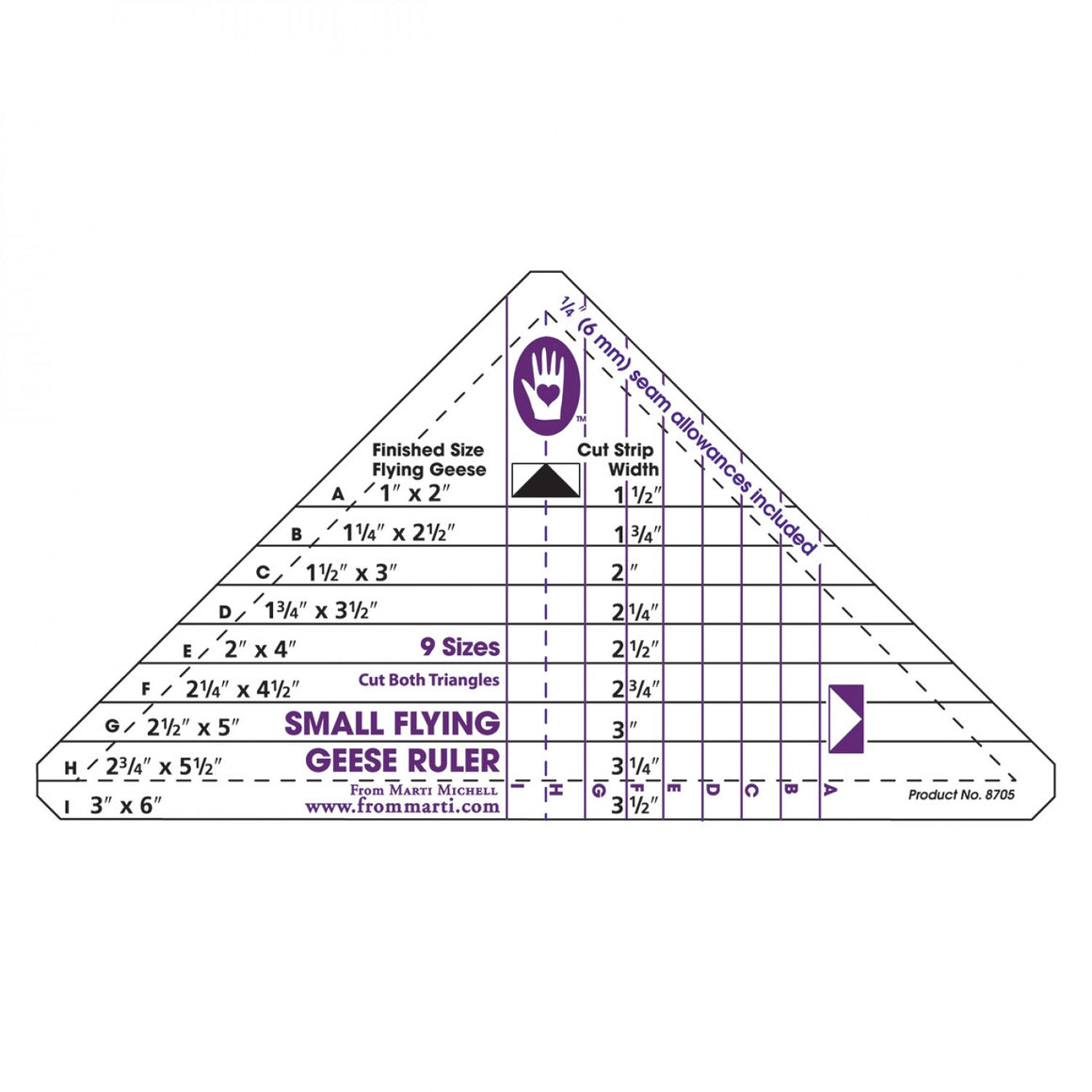 creative grids flying geese ruler