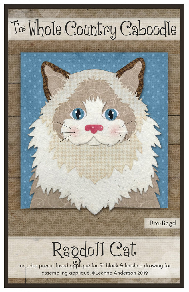 Ragdoll Cat Precut Fused Applique Pack Quilting Books Patterns