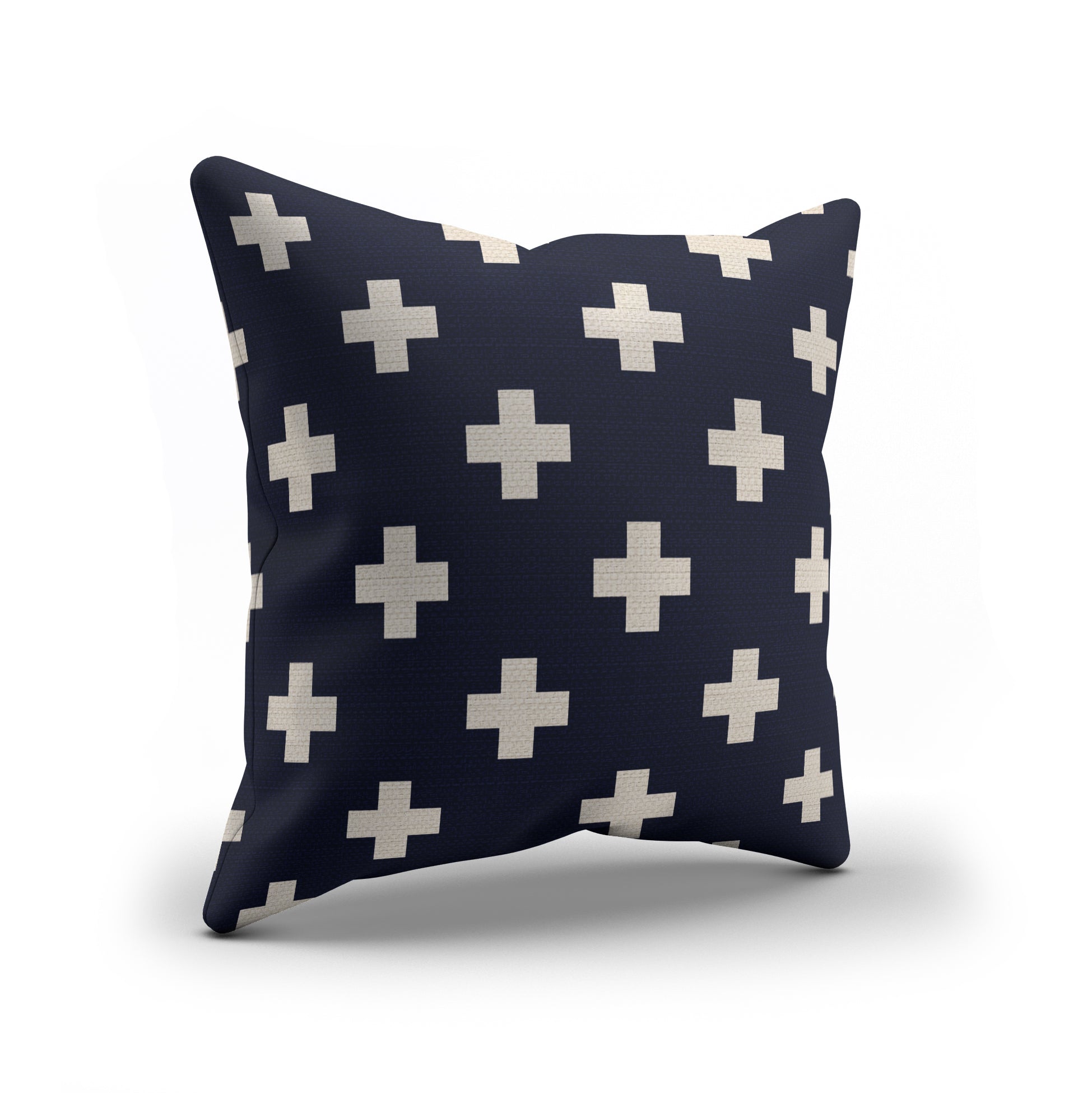 Navy And Mustard Indoor Outdoor Throw Pillows Tribal Living