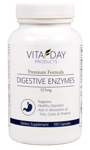 Digestive enzymes for bloating and gas