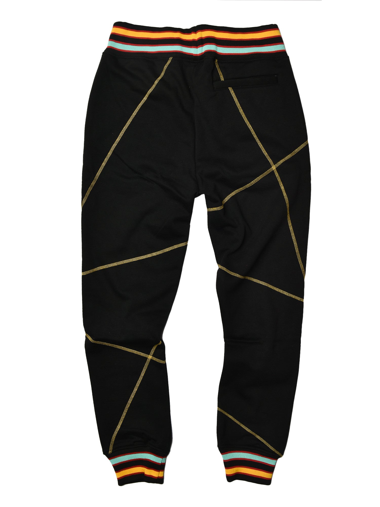 black and gold sweatpants