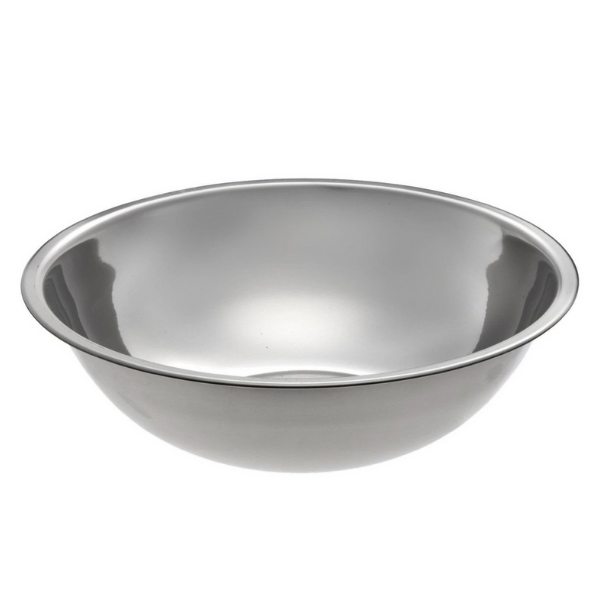 16 qt Stainless Steel Mixing Bowl 18 Diam. X 5 1/8 H Standard Weight – THE  FIRST INGREDIENT KITCHEN SUPPLY