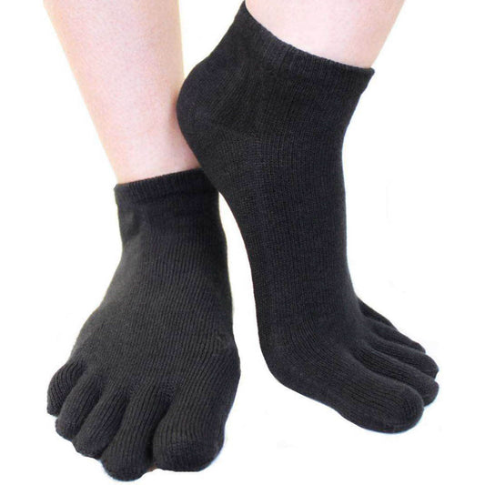 12 Pairs Men's Toe Socks Cotton Invisible Low Cut 5 Finger No Show Spo —  AllTopBargains