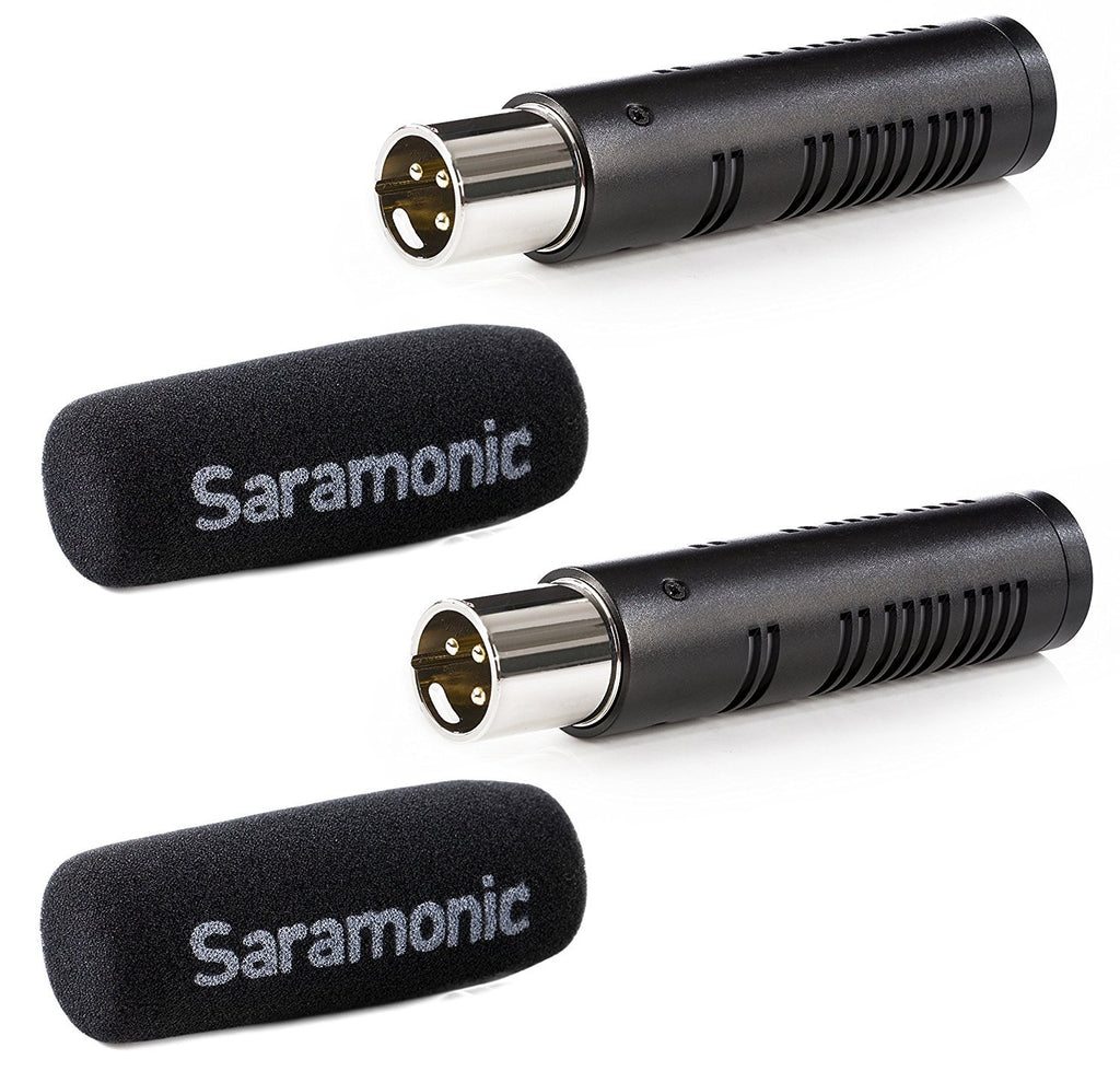 SR-AXM3 Compact XLR Cardioid Condenser Shotgun Microphones (2-Pack) fo – Saramonic USA