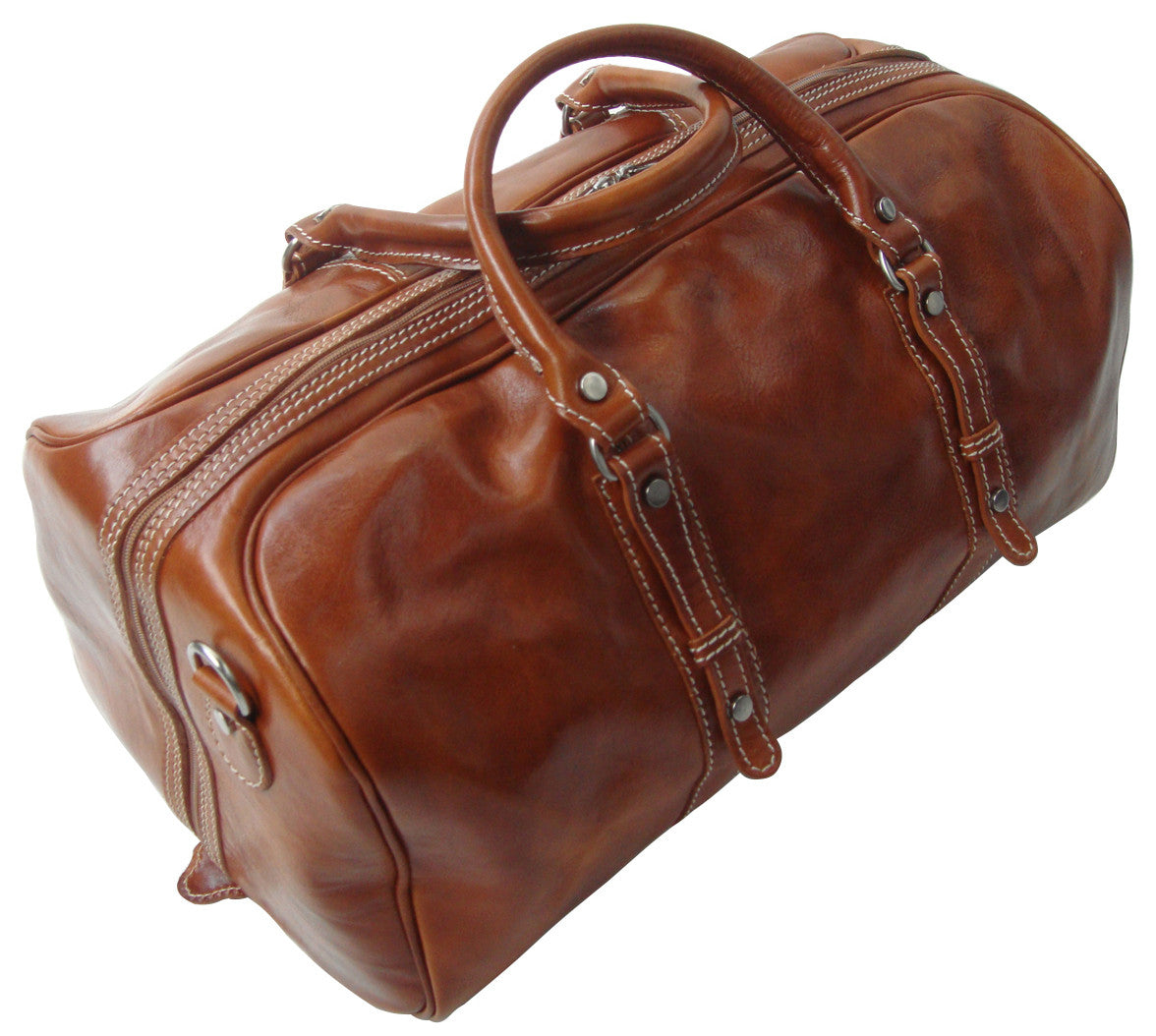 Genuine Italian Leather Holdall / Cabin Bag / Overnight / Hand Luggage ...