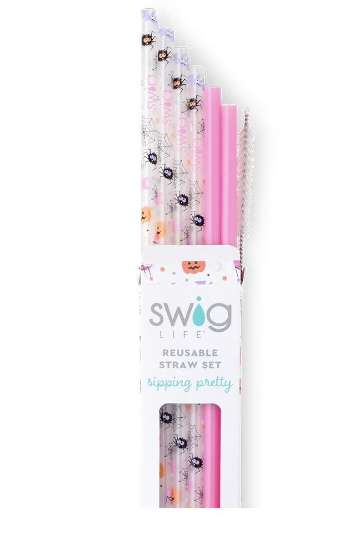 Sweet and Spooky Reusable Straw Set (Tall)