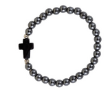 Cross Hematite Bracelet