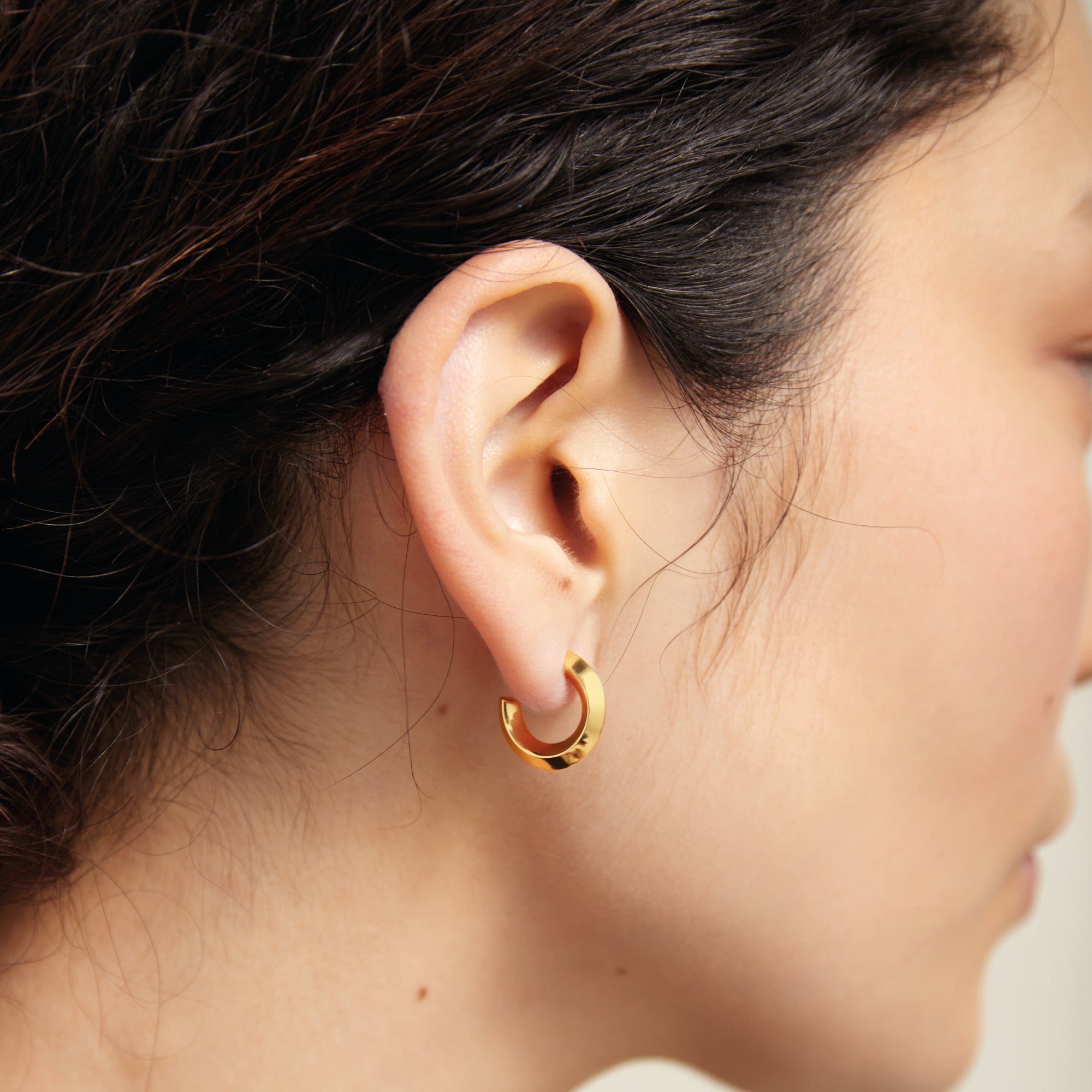 Shop Monarc Scala Double Hoops - Gold Vermeil