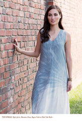 Style 3212, Sheraton Dress, Rayon Voile in Hide Tide Wash