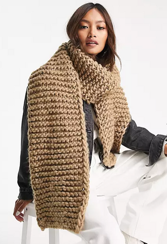 Add a chunky scarf