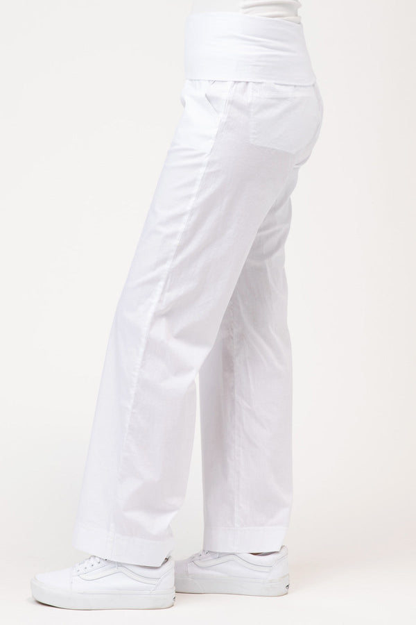 4-Pocket Fold Over Pant in Bark – XCVI