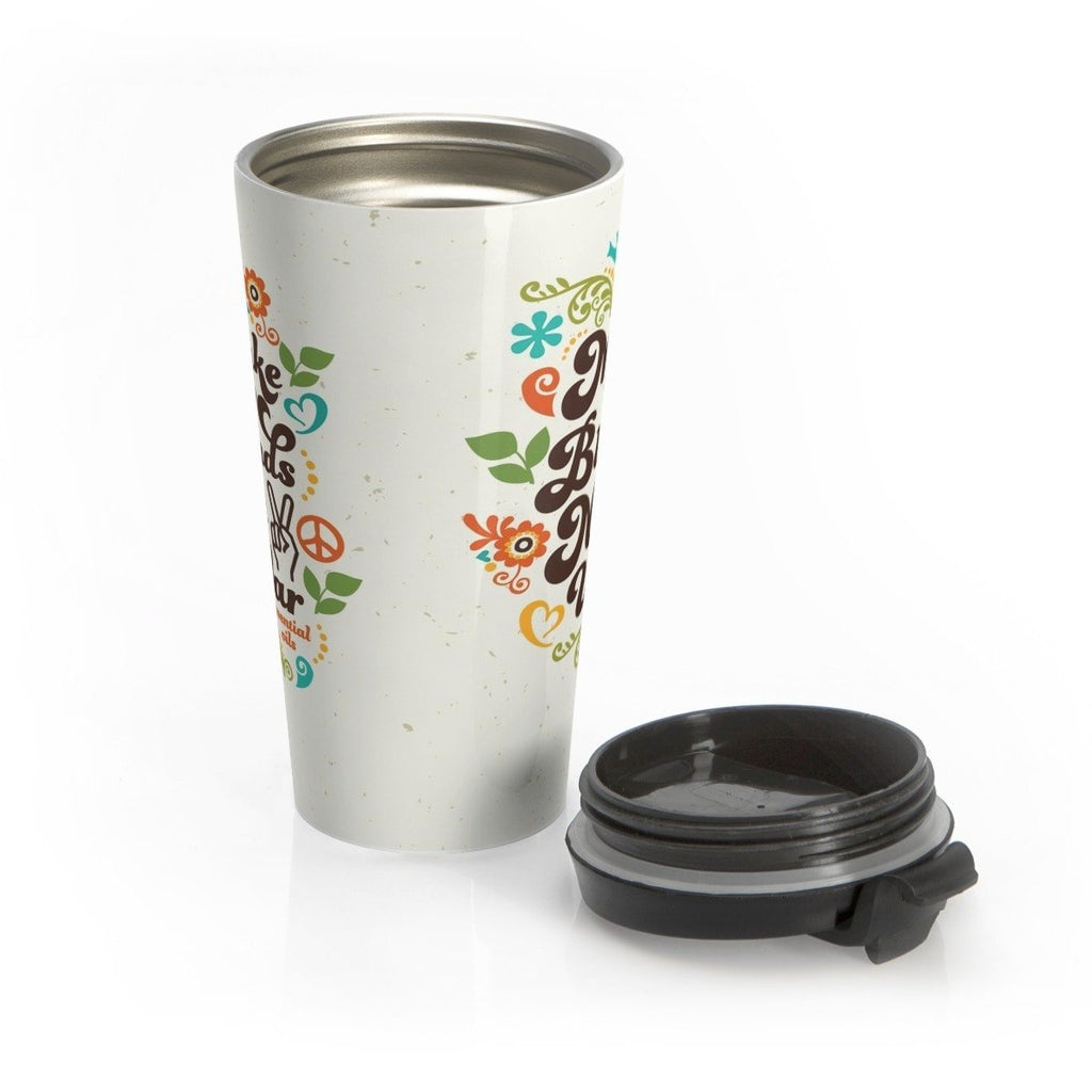 15oz Stainless Steel Travel Mug - Make Blends Not War