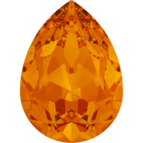 4320 Swarovski Pear Tangerine Fancy - OceanNailSupply