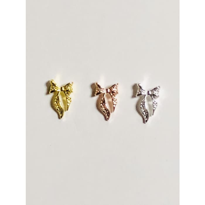 6pcs Bright Louis Vuitton Bow Nail Charms, Nail & Bail