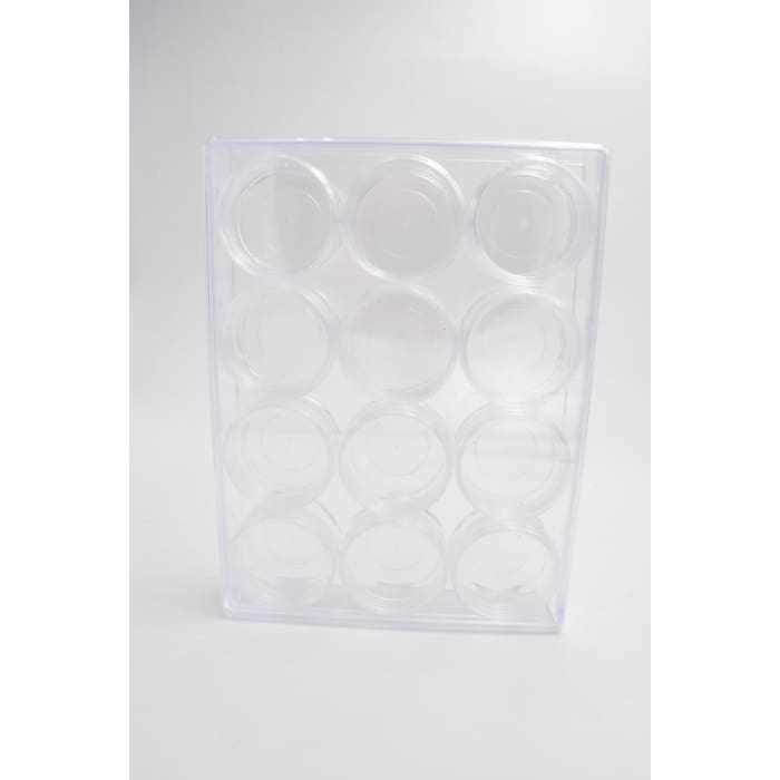 Plastic case storage with 12 slots for storage — OceanNailSupply