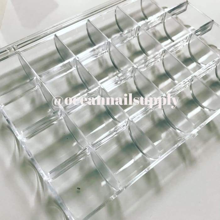 Plastic case storage with 12 slots for storage — OceanNailSupply