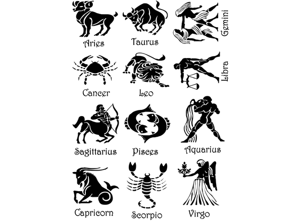 Astrology Zodiac Signs 12 pcs 1