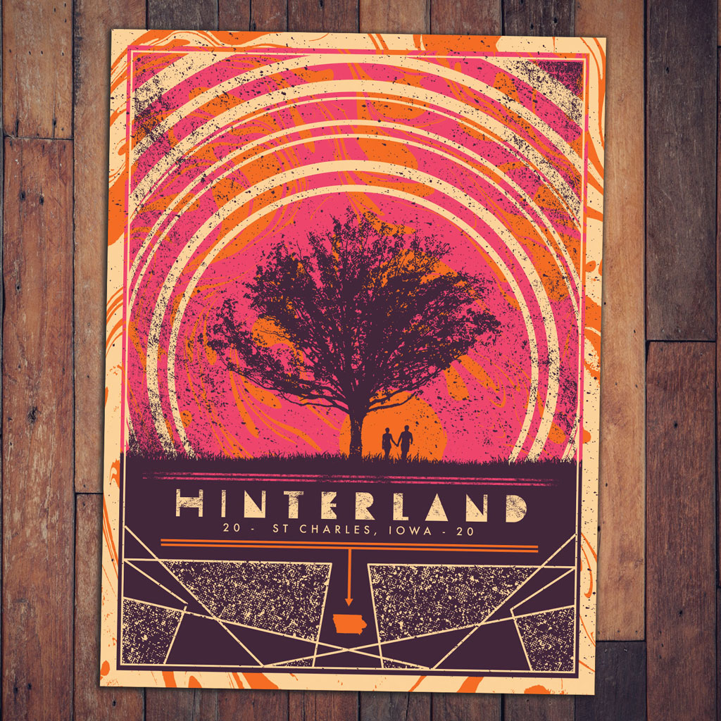 2020 Poster, edition of 350 Hinterland Music Festival