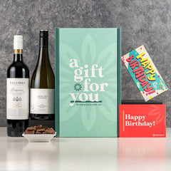 Birthday Duo Red and White Wine Gift Hamper