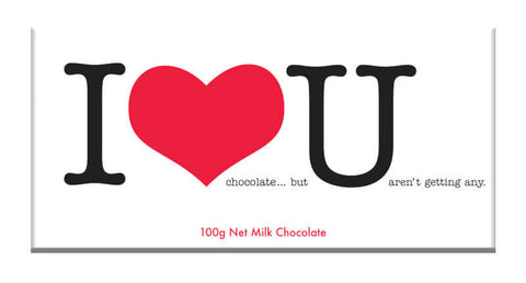 I Love You Milk Chocolate Bar