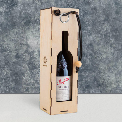 Wine Bottle Puzzle Box