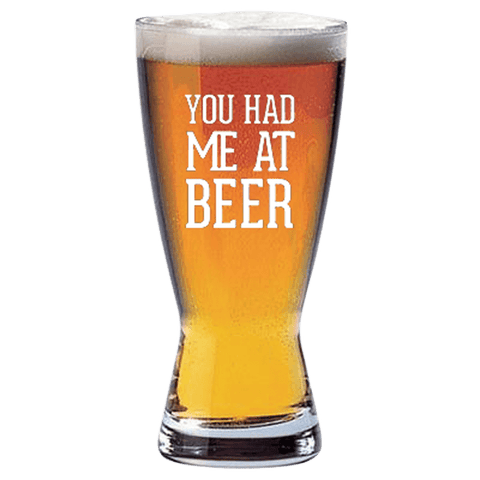 Valentine's You Had Me At Beer Glass