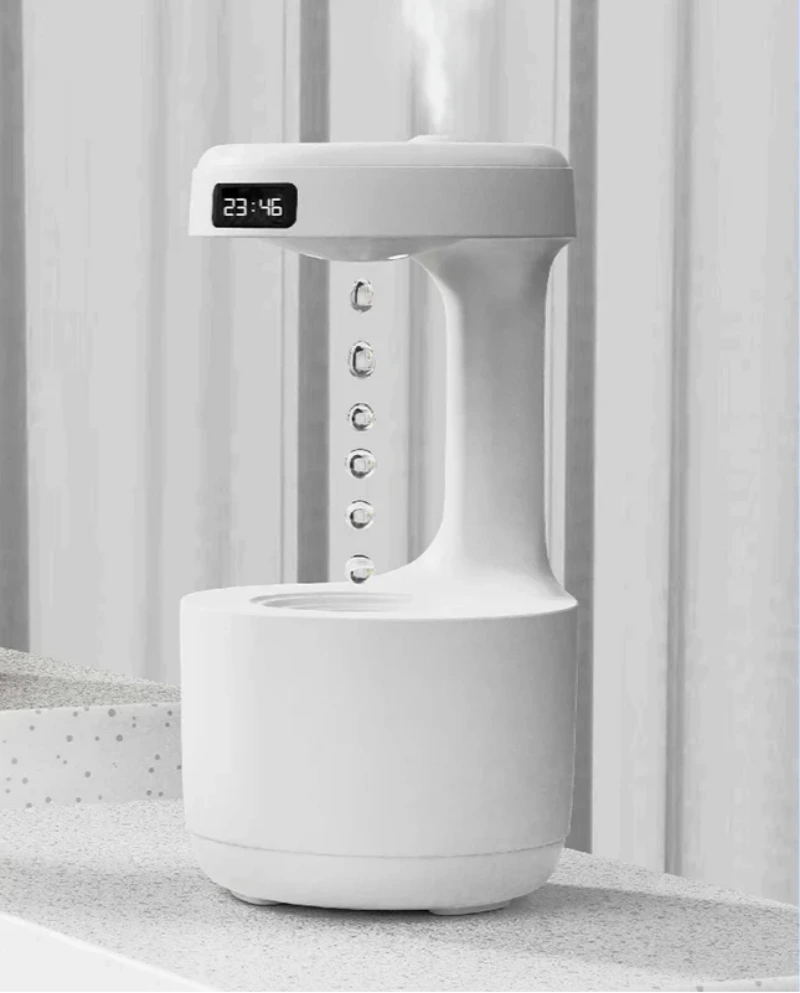 Premium Anti Gravity Aroma Diffuser with levitating water droplet effect and ultrasonic oil mist for relaxation and modern decor