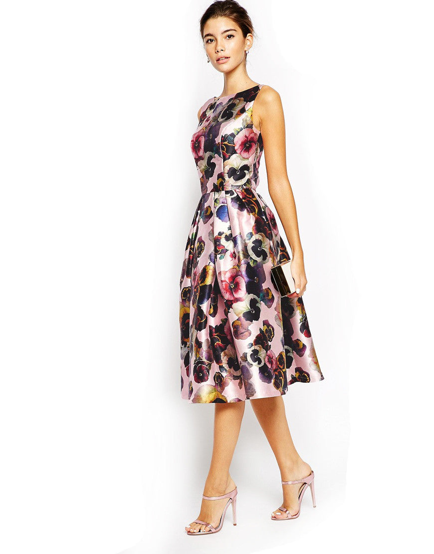 chi chi london floral midi dress