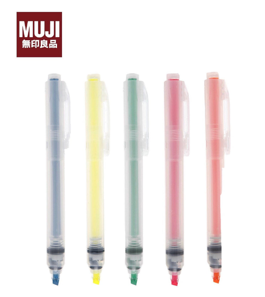 Medalje pisk Human MUJI Moma Retractable Highlighter Markers / 5 Colors (refills availabl –  CraftyStock