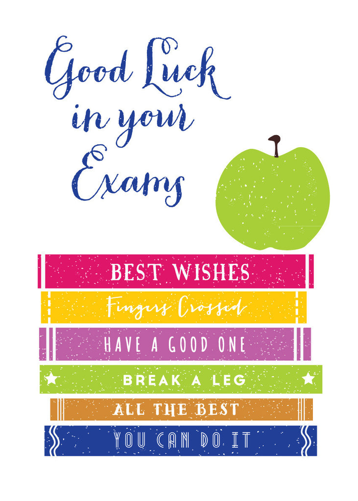 Good Luck in your Exams' Greetings Card – LOVEDAY DESIGNS