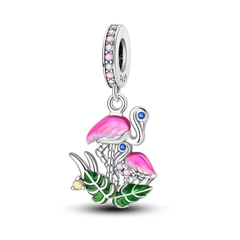 Berloque Flamingo Rosa 1
