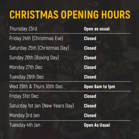 Christmas 2021 Opening Hours