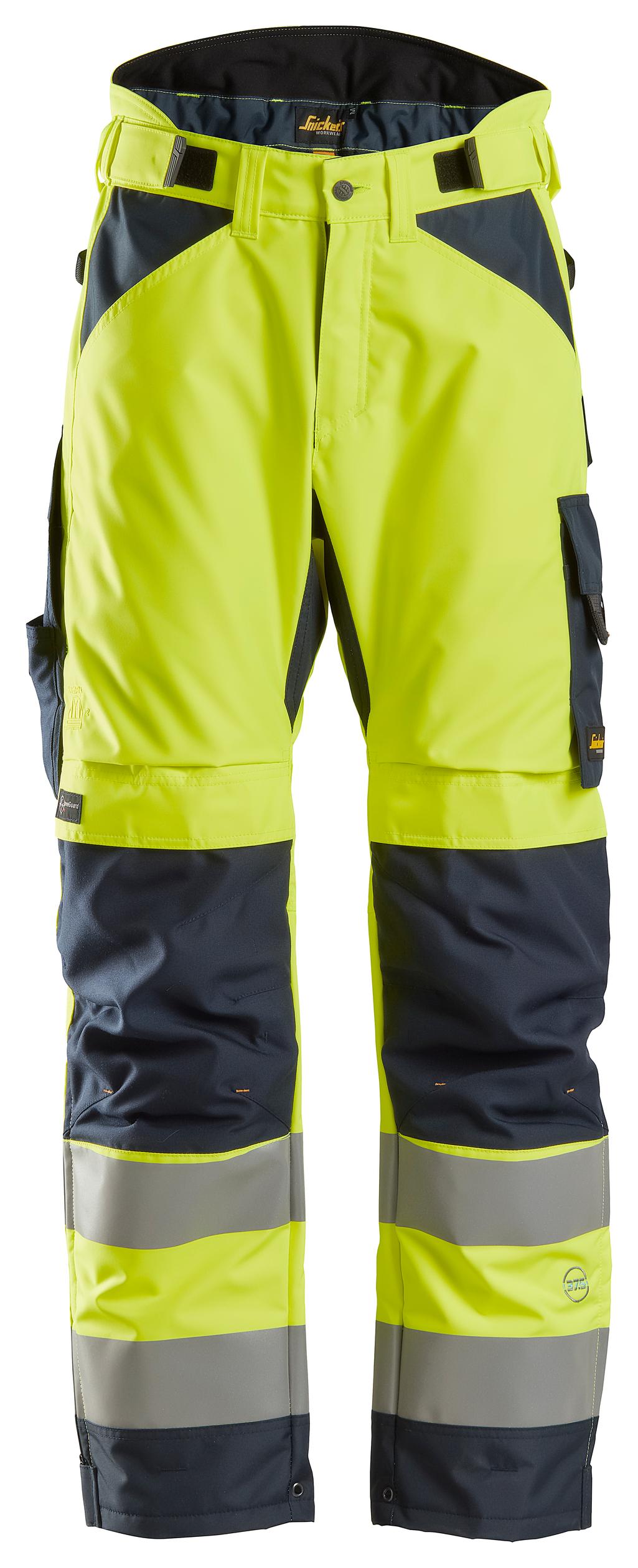 HAZTEC® Kilmar FR AS ARC Hi-Vis Combat Trouser, Navy/HV Yellow - HAZTEC FR  AS ARC Technical Workwear