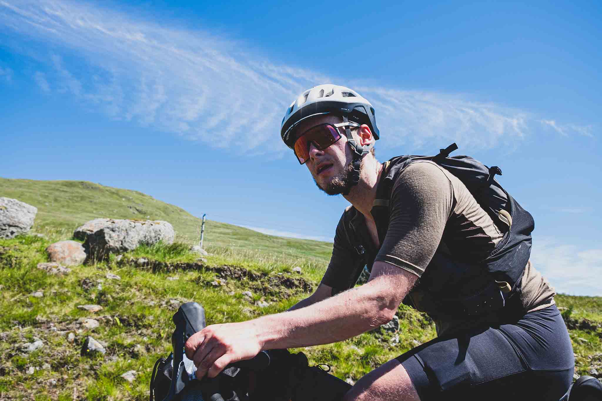 Marcus Nicolson is an adventure cyclist based in Glasgow, Scotland. He has just broken the Fastest Known Time for the Badger Divide, wearing QUOC's Gran Tourer Grave Cycling Shoe. 