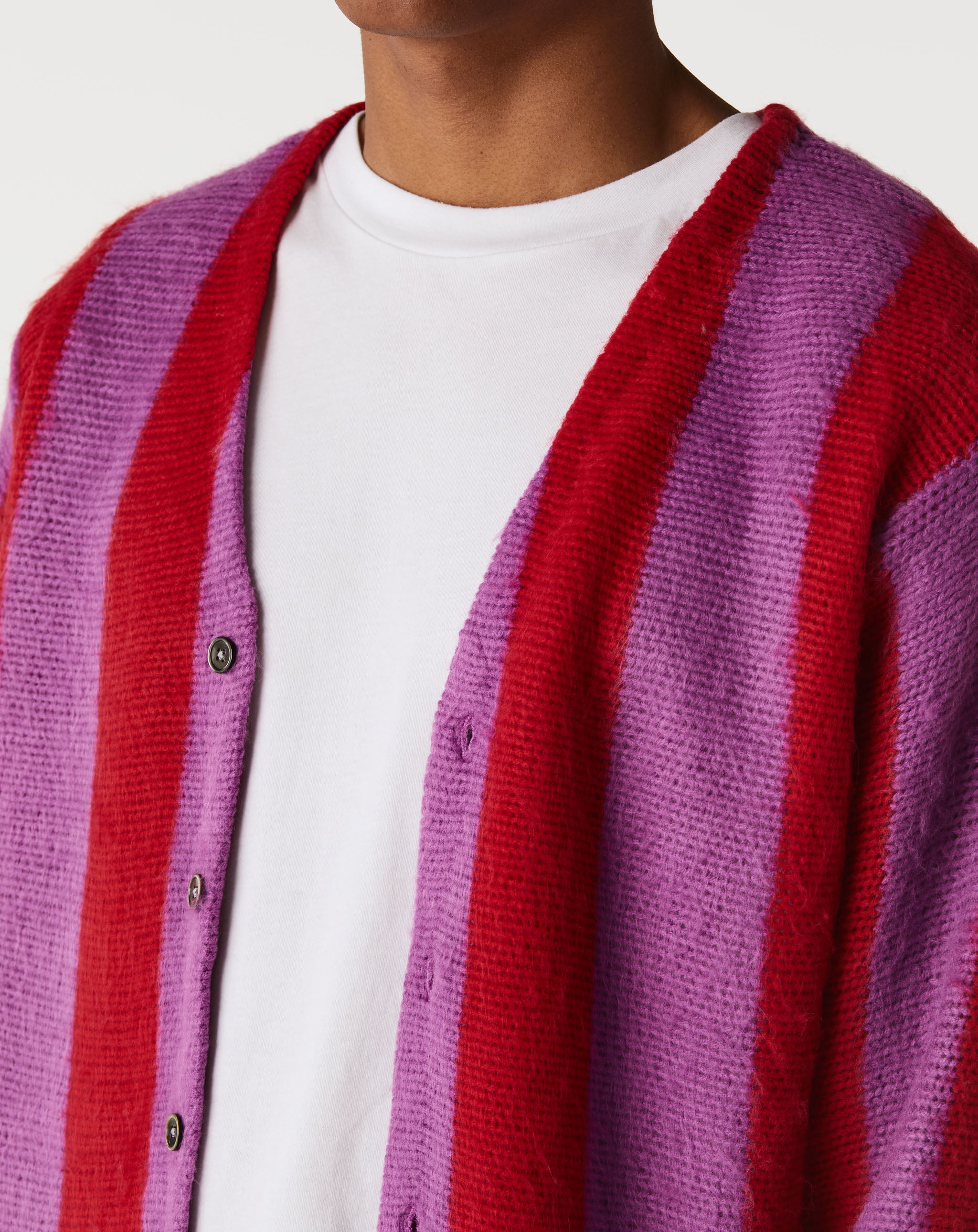 stussy horizontal stripe cardigan カーディガン-