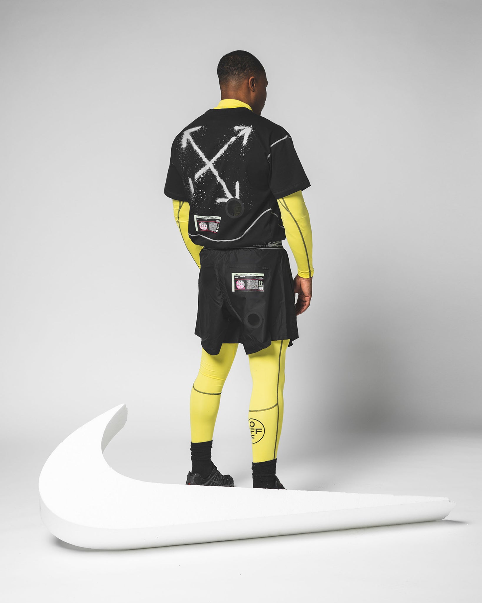 off white nike suit