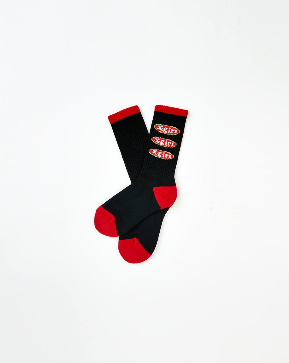 Women's Oval Logo Rib Socks