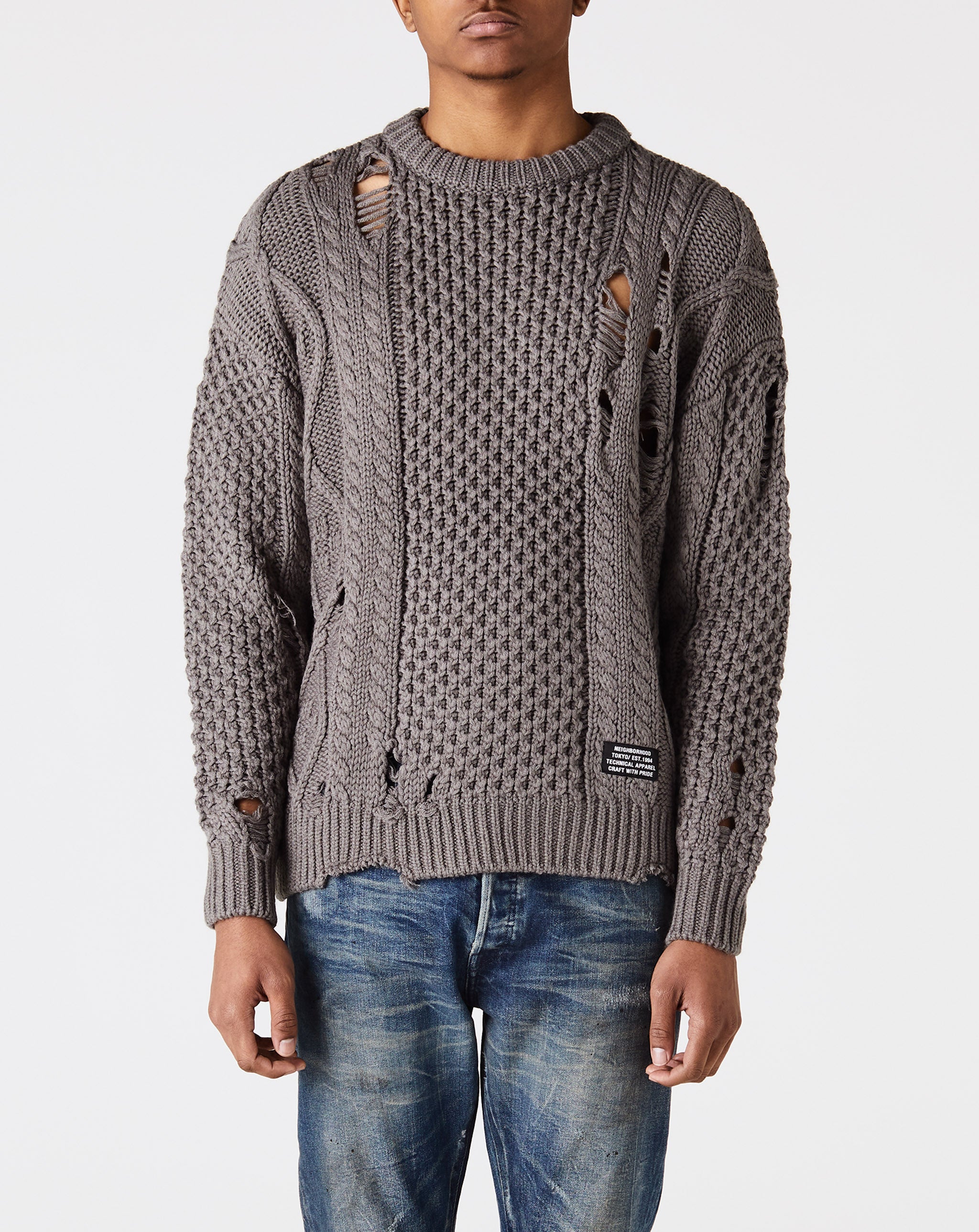 neighborhood savage sweater グレー - ニット/セーター