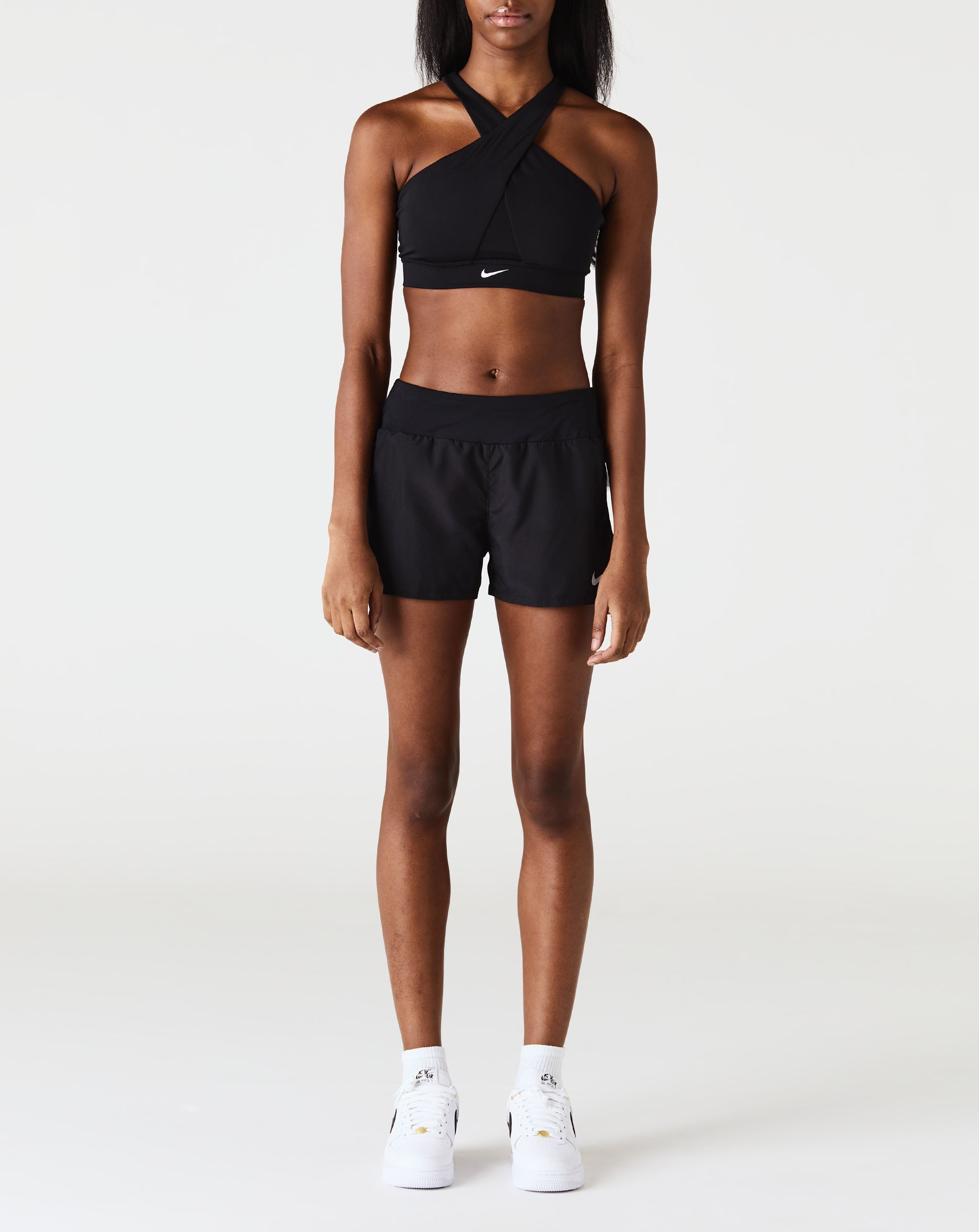 Nike Yoga Luxe Infinalon Crop Top 'Black/Dark Smoke Grey' - CV0576