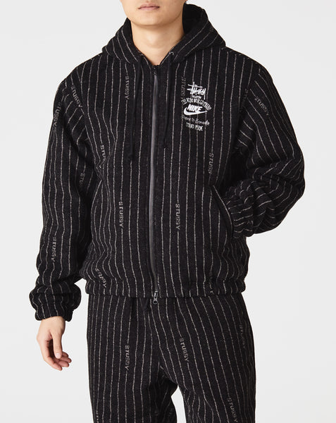 茄子紺 Stussy × Nike Striped Wool Jacket - 通販 - icetran.com.br