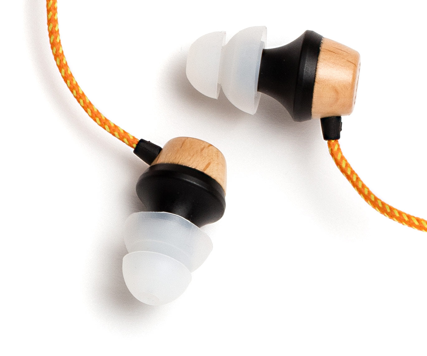 ALN In-Ear Wood Headphones - Orange Stripe