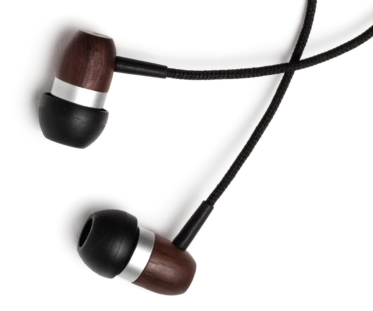 GLXY In-Ear Wood Headphones Ebony