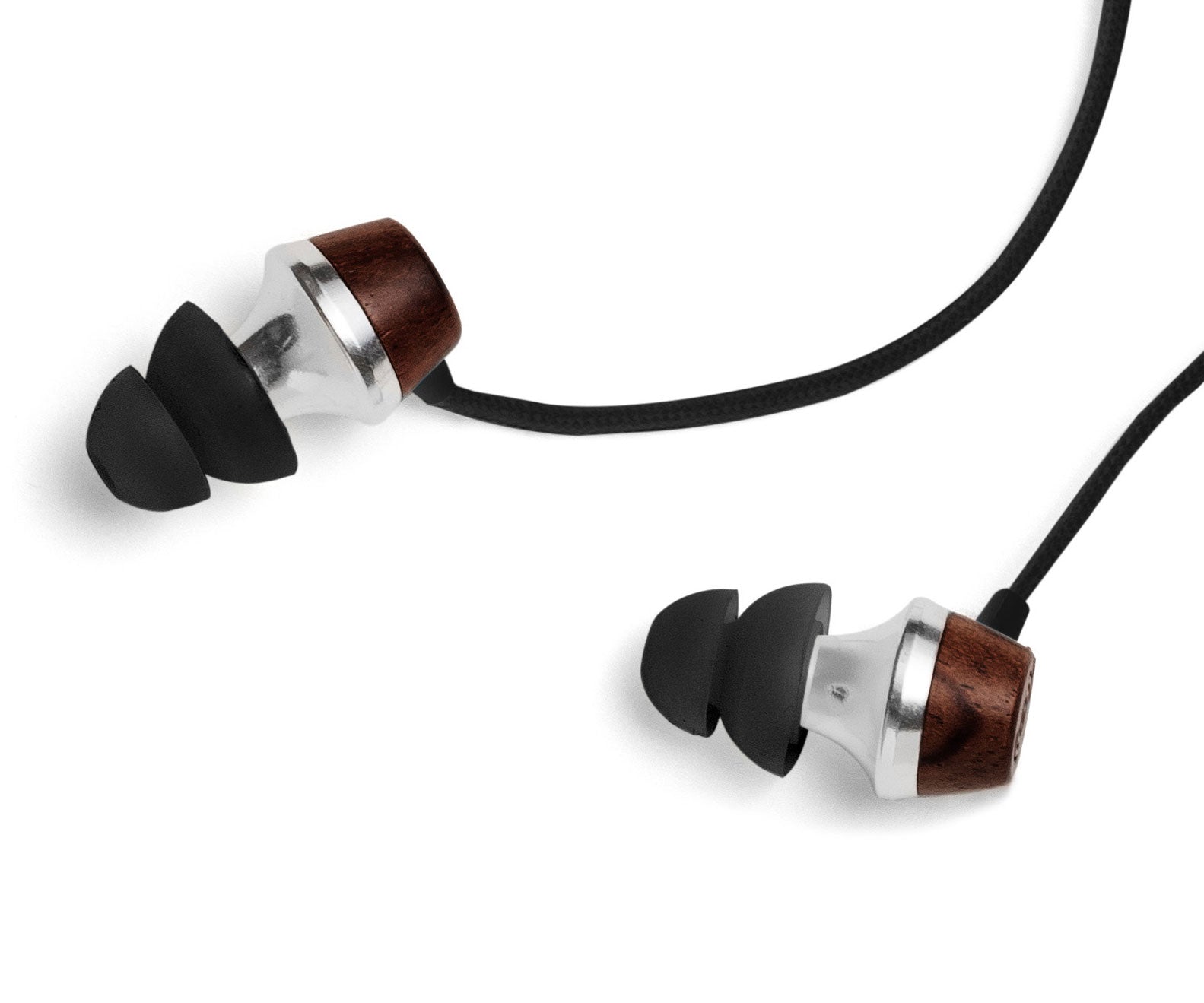 ALN In-Ear Wood Headphones - Black