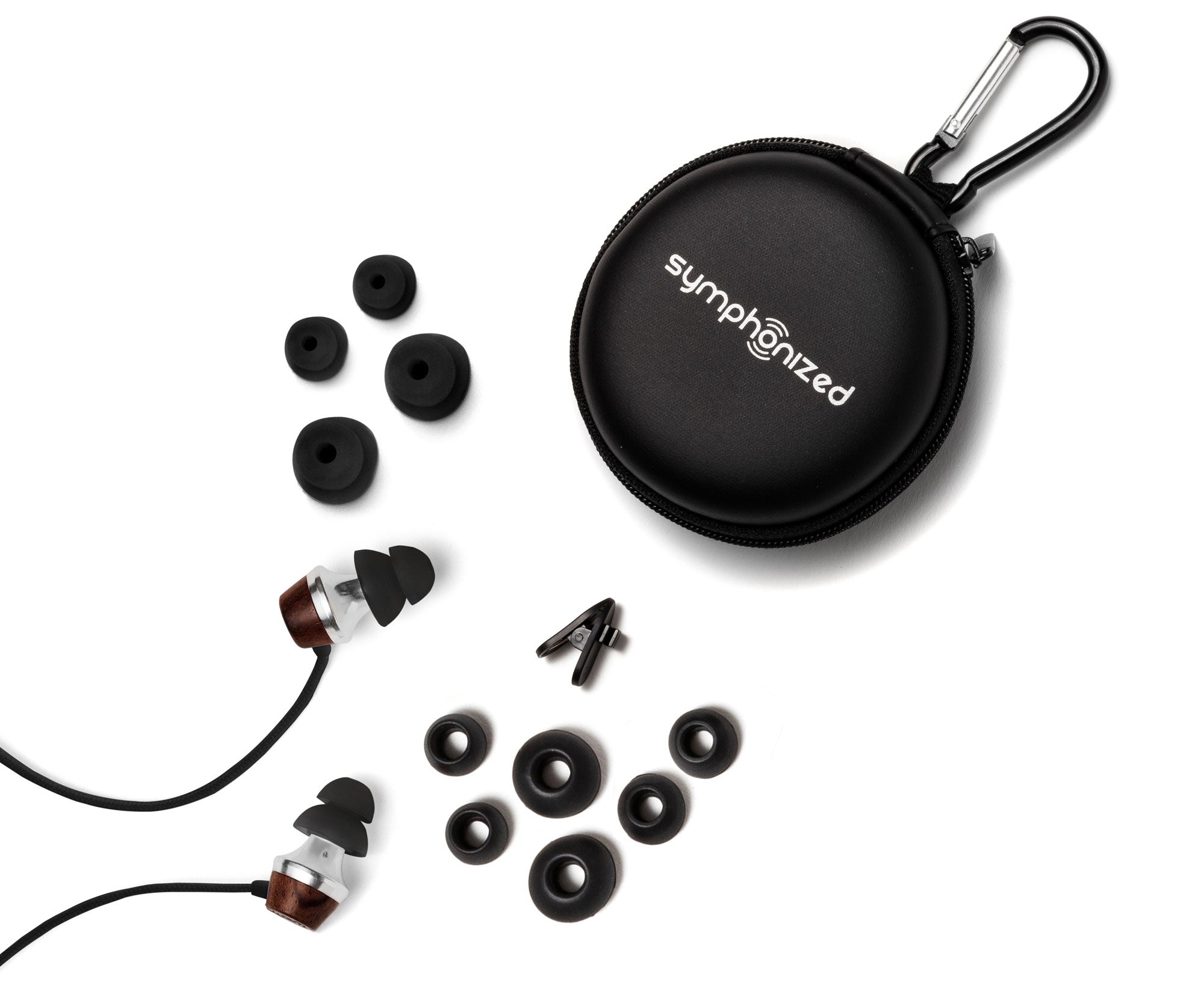 ALN In-Ear Wood Headphones - Black