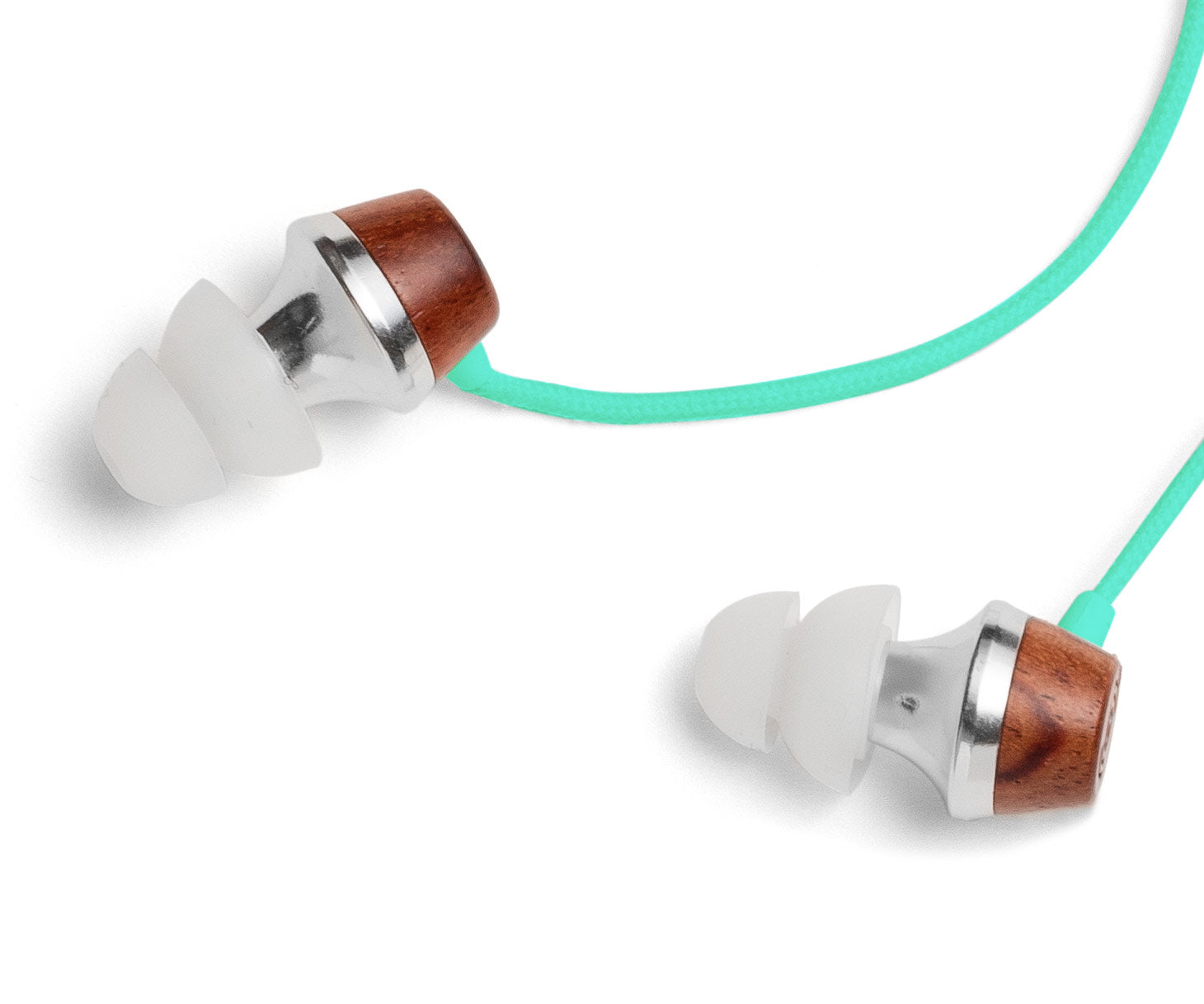 ALN In-Ear Wood Headphones Turquoise